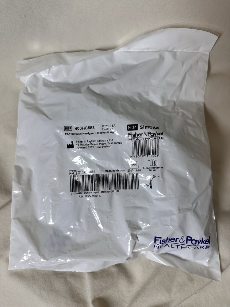 Fisher Paykel Simplus Headgear Medium Large REF 400HC583 New Sealed