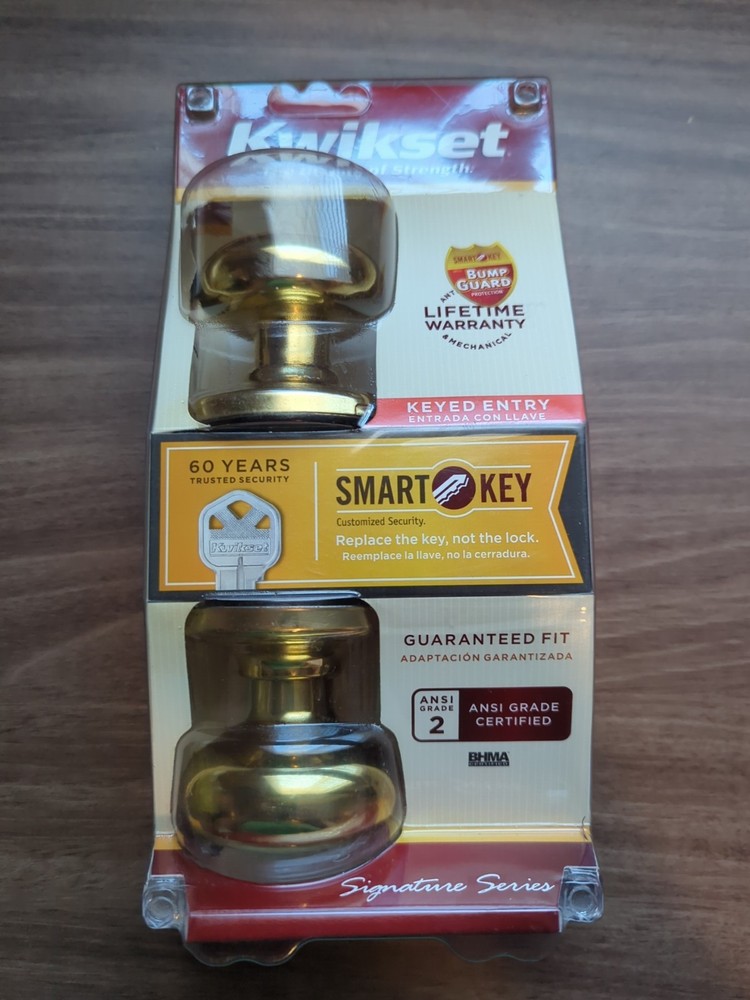 Kwikset Keyed Entry Knob Featuring Smartkey Security