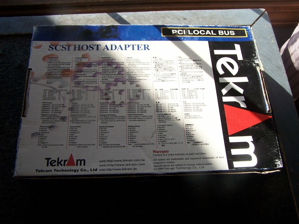 Tekram 390U2B SCSI Local Bus Host Adapter - PCI - New Open Box
