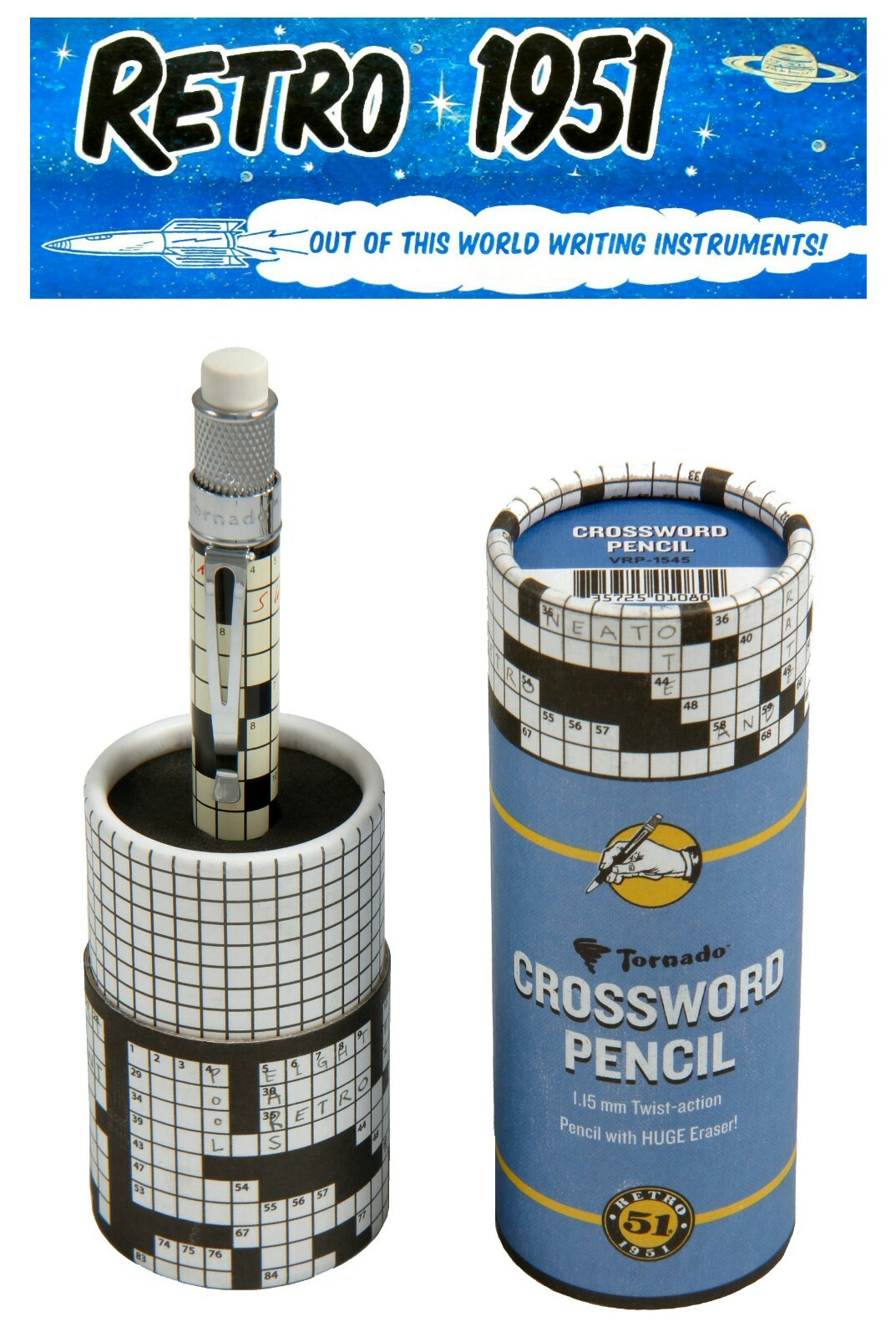 Retro 51 Crossword 1.15 mm Mechanical Lead Pencil #VRP-1545