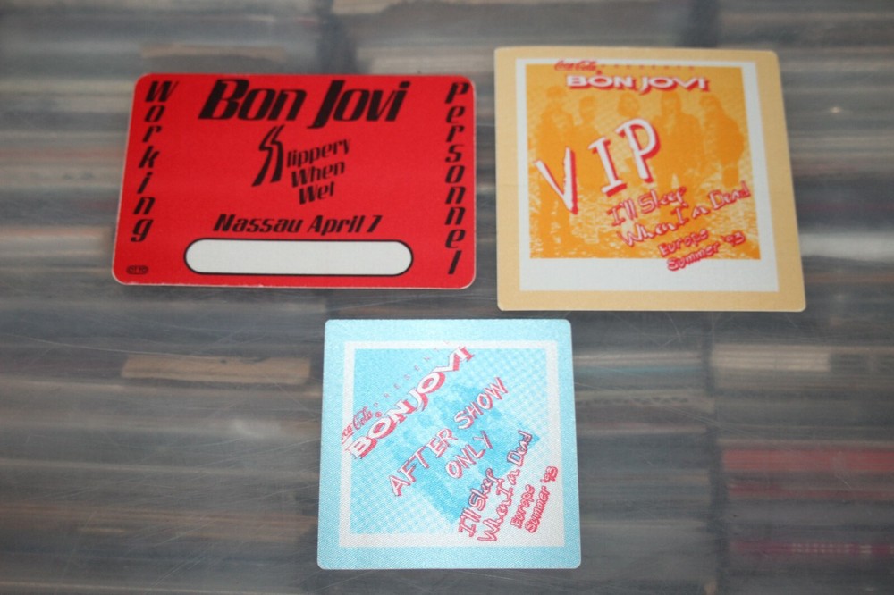 Bon Jovi  - 3x unused Backstage Pass -    Free Postage -