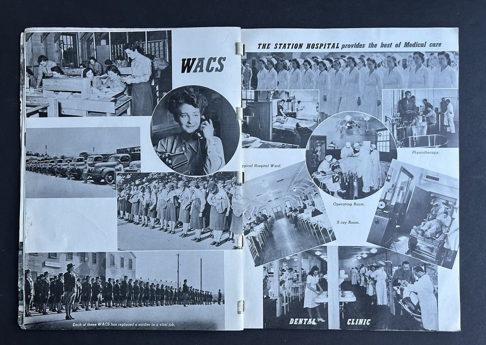 "THIS IS CAMP PICKETT" WW2 BOOKLET w/ GI's Personalized Comments & Notes 1945