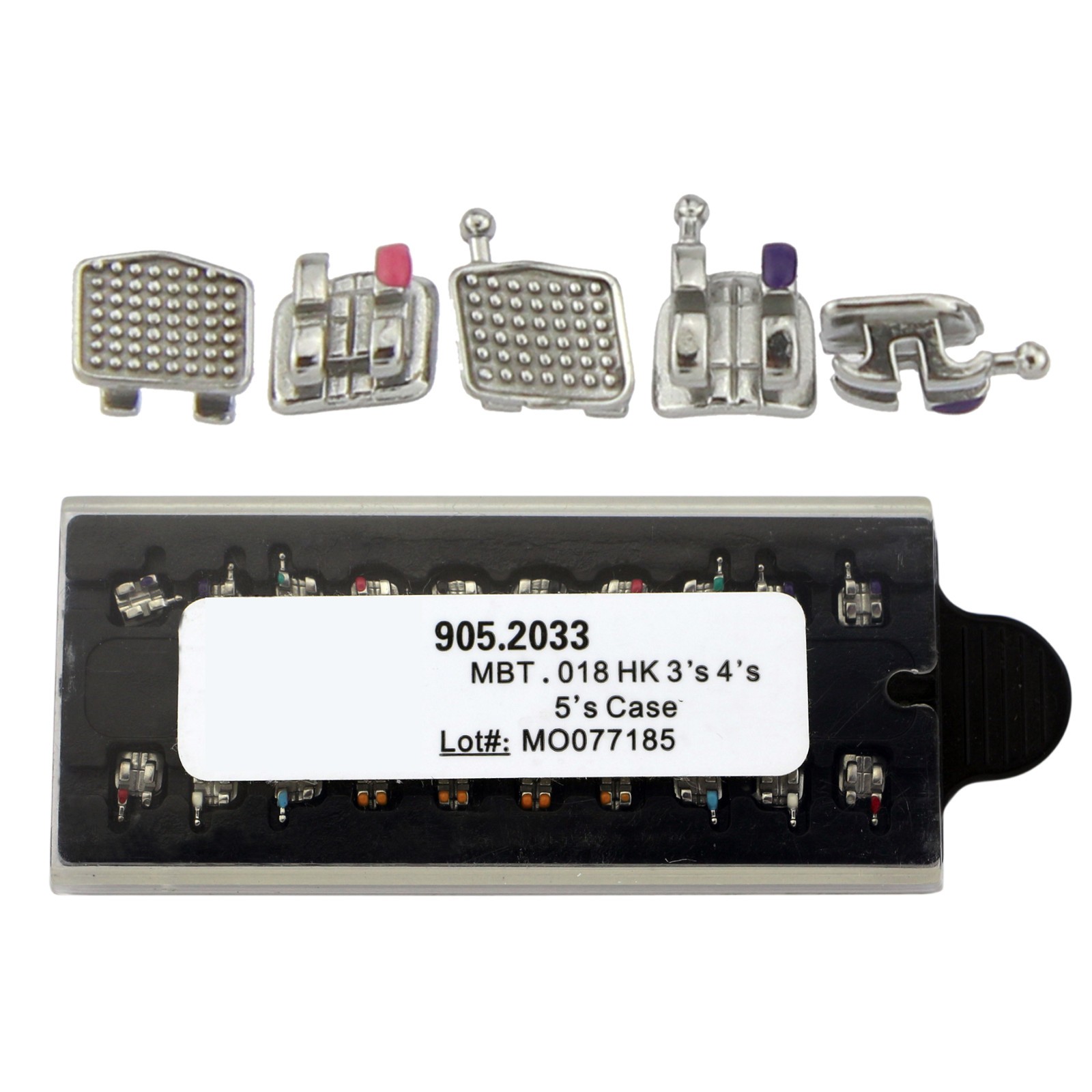 Orthodontic MIM MINI Brackets Dental MBT Roth 022 018 345 With Hooks Metal Brace