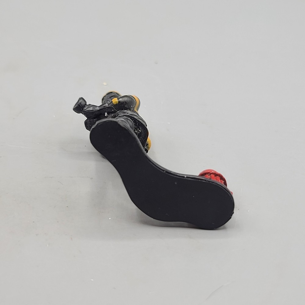 Vintage Fireman Figurines Black Plastic Fire Hydrant