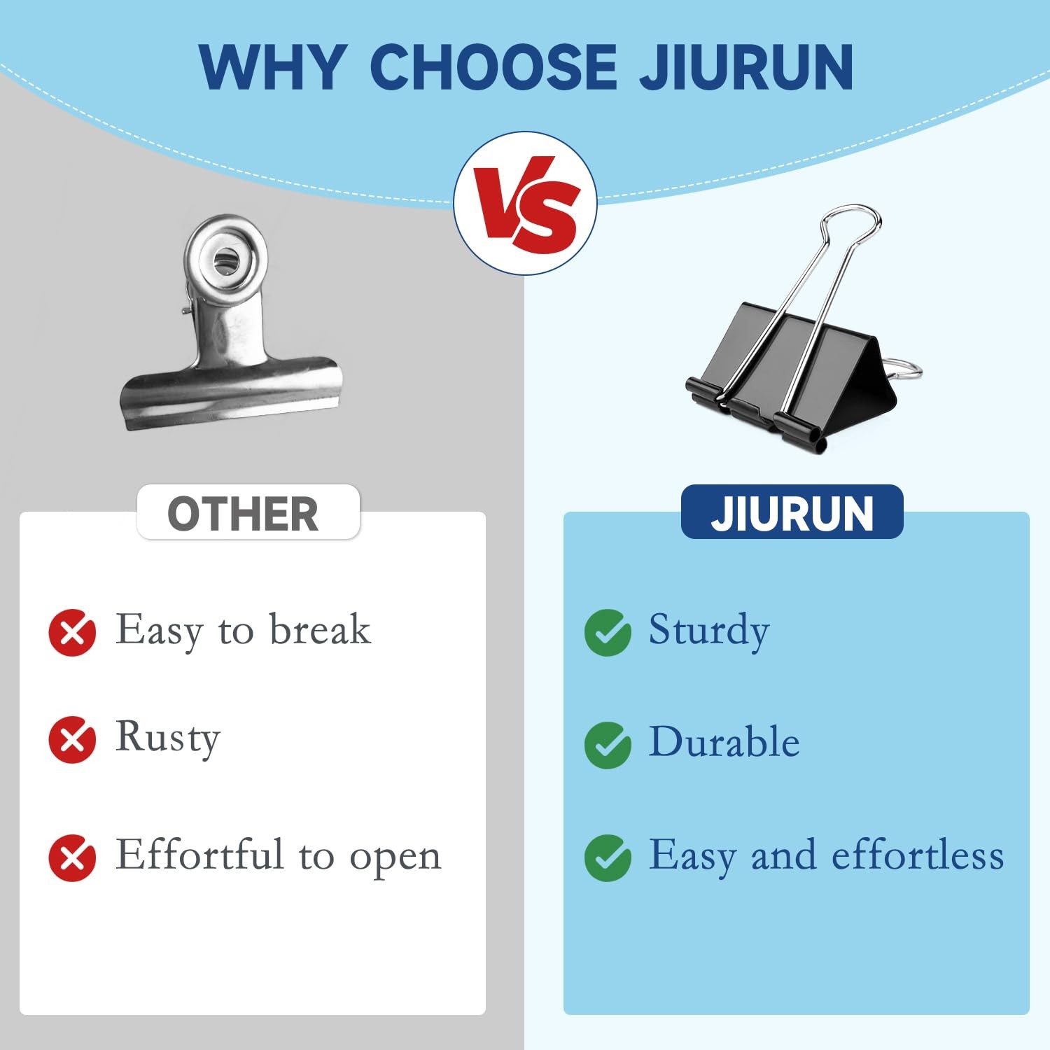 240 Pack Mini Binder Clips, Black Binder Clips, Small Paper Clips 15mm 5/8 Inch