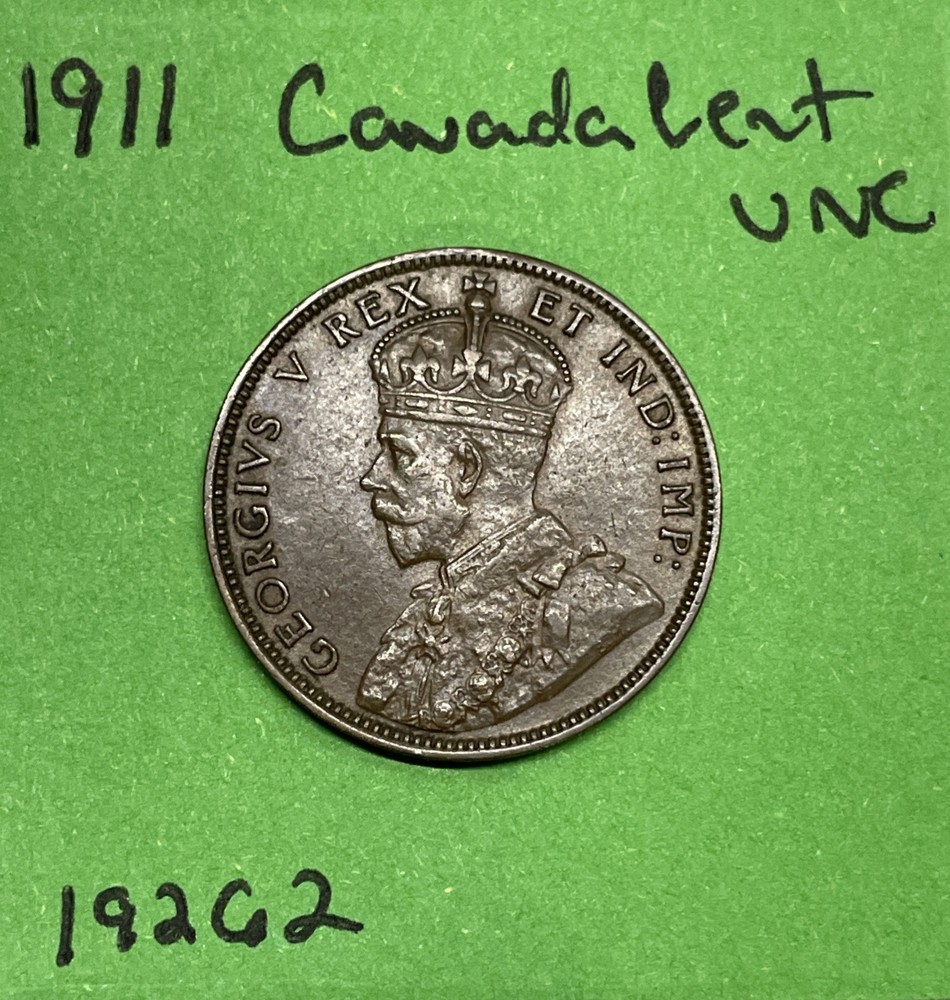 1911 Canada 🇨🇦 Large Cent 1c Uncirculated
