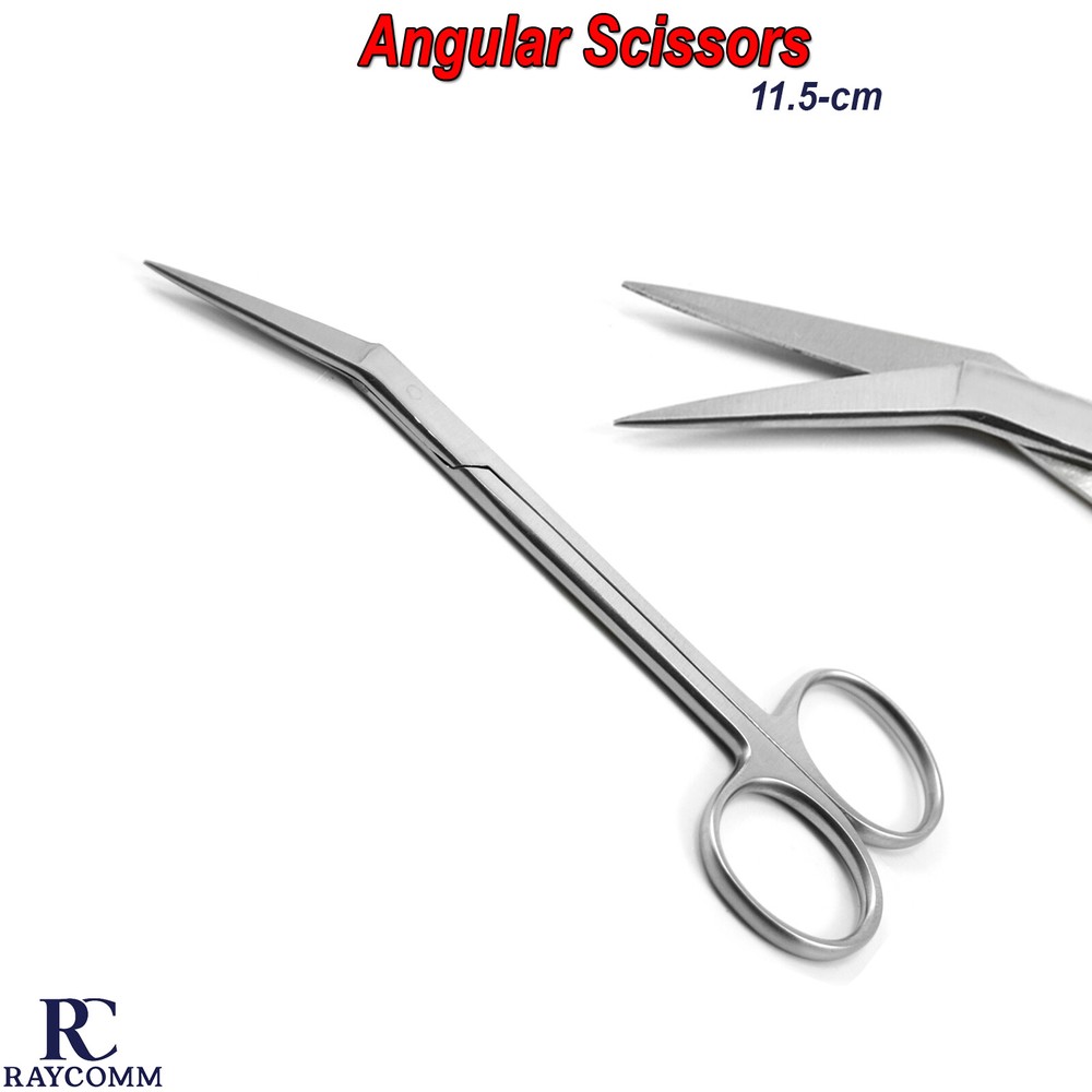 Surgical Iris Angular Scissors Suture Cutting Tissue Micro Oral Surgery Tools CE