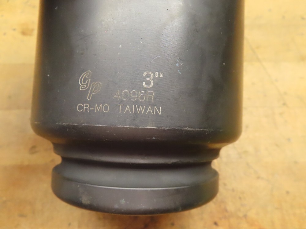 Grey pneumatic 4096R 3" 6-point impact socket 1" dr