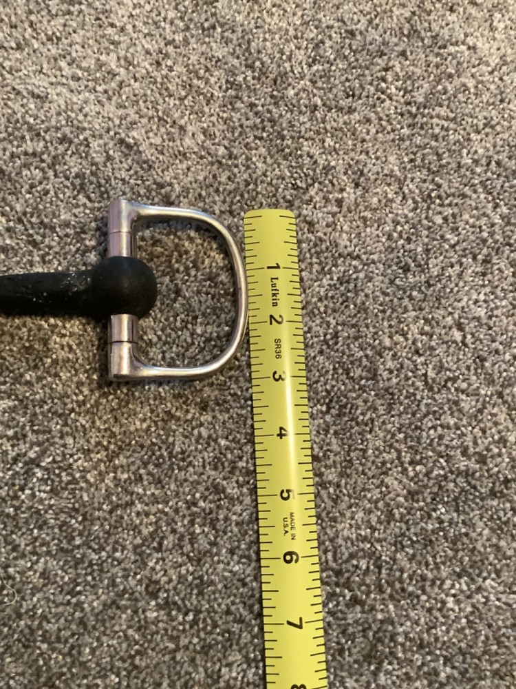 Stainless Steel 5” Rubber Snaffle Bit