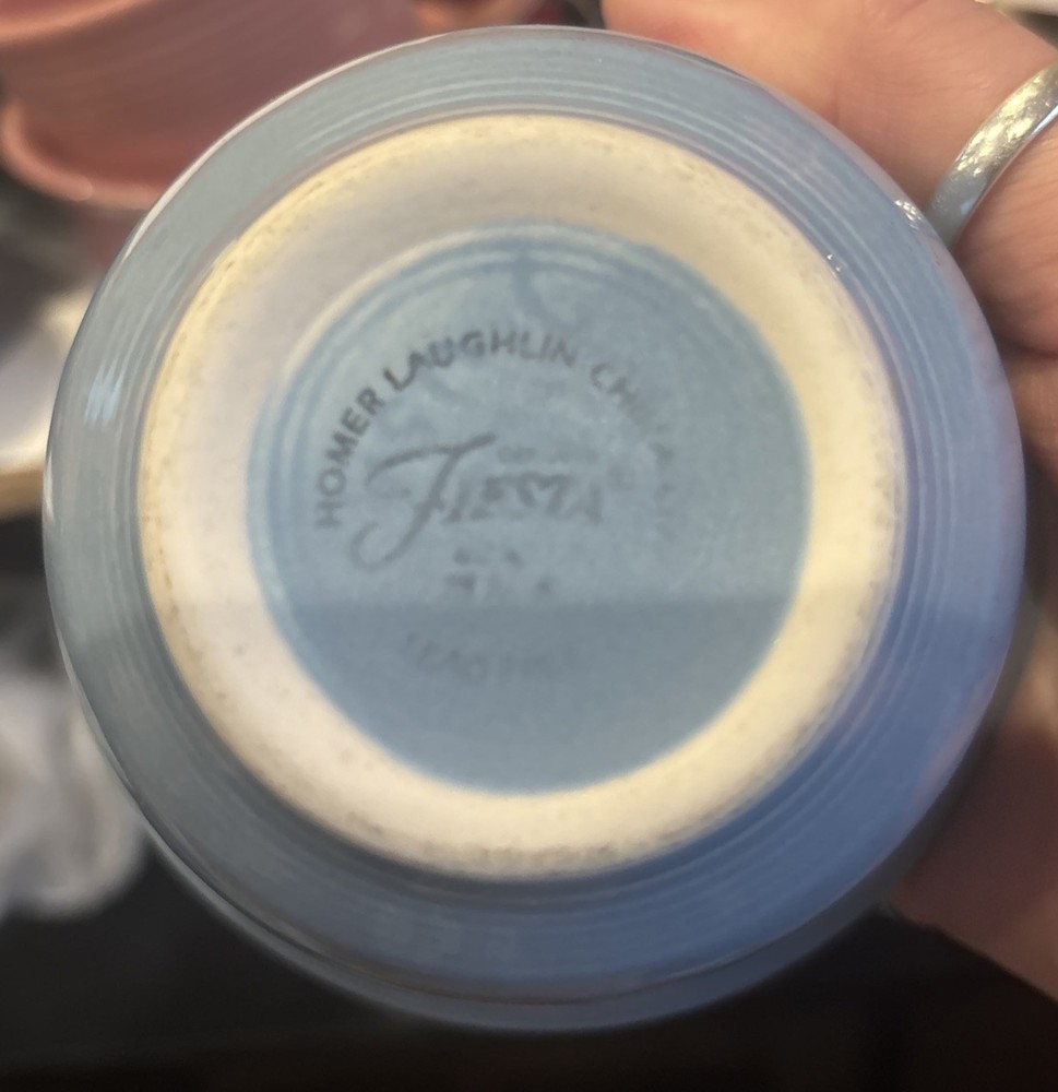 FIESTA~ Homer Laughlin~Bouillon Cup~Custard Cup~periwinkle