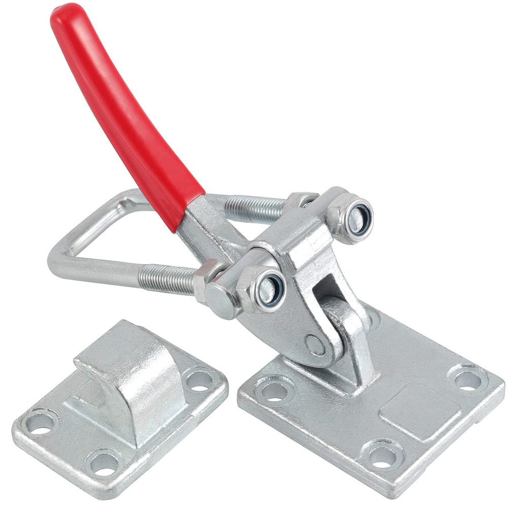 HOIGON 7716Lbs U-Hook Latch Clamp, CH-40380 Extra Large, ['Red', 'Silver']