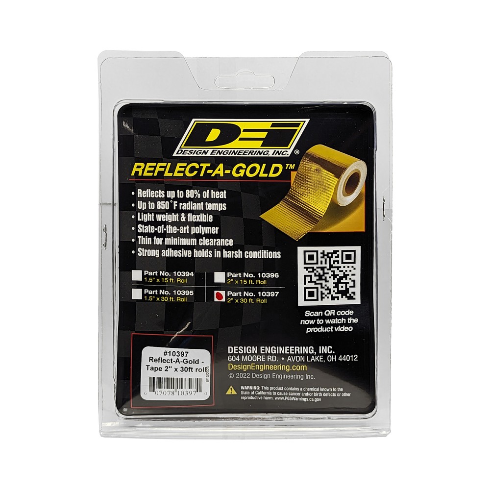 Design Engineering 10397 Reflect-A-GOLD Tape Roll 2" x 30'