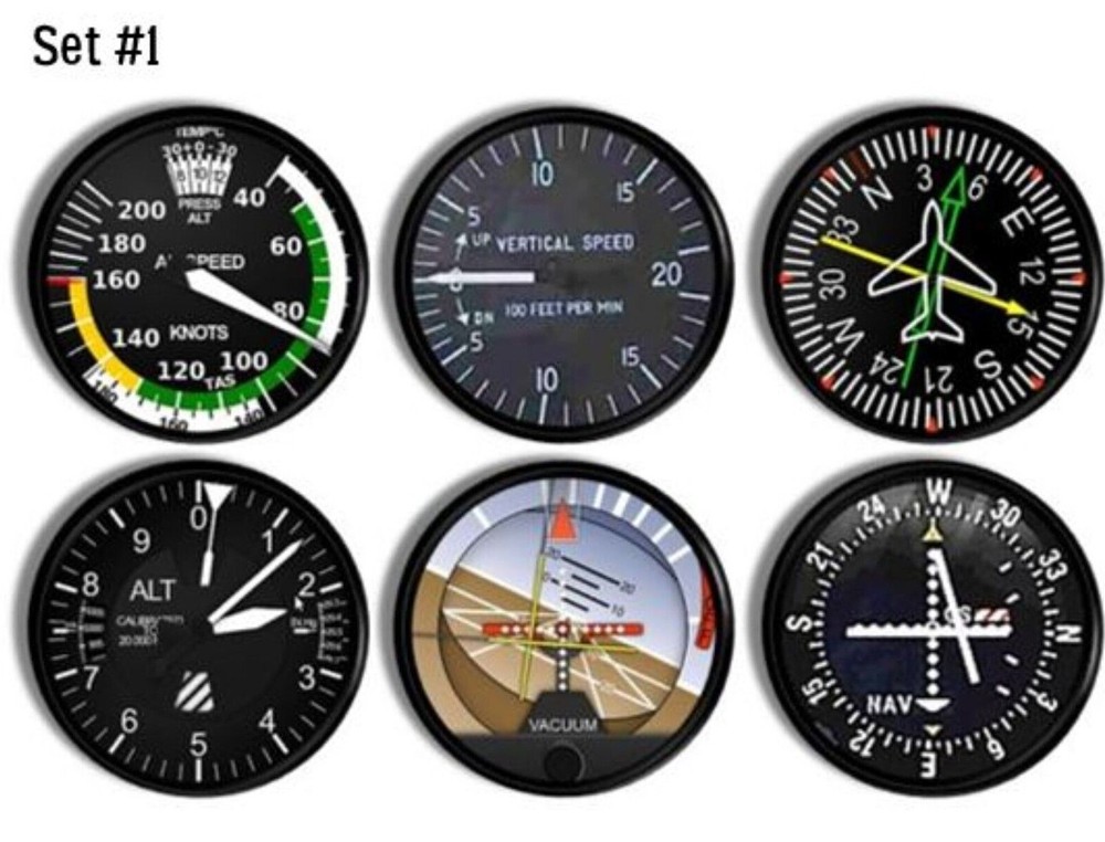 Aviation Cabinet Knobs Airplane Simulator Cockpit Instrument Meter Drawer Pulls