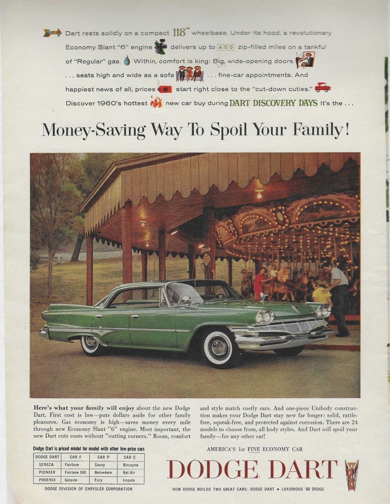 DODGE DART ORIGINAL PRINT AD