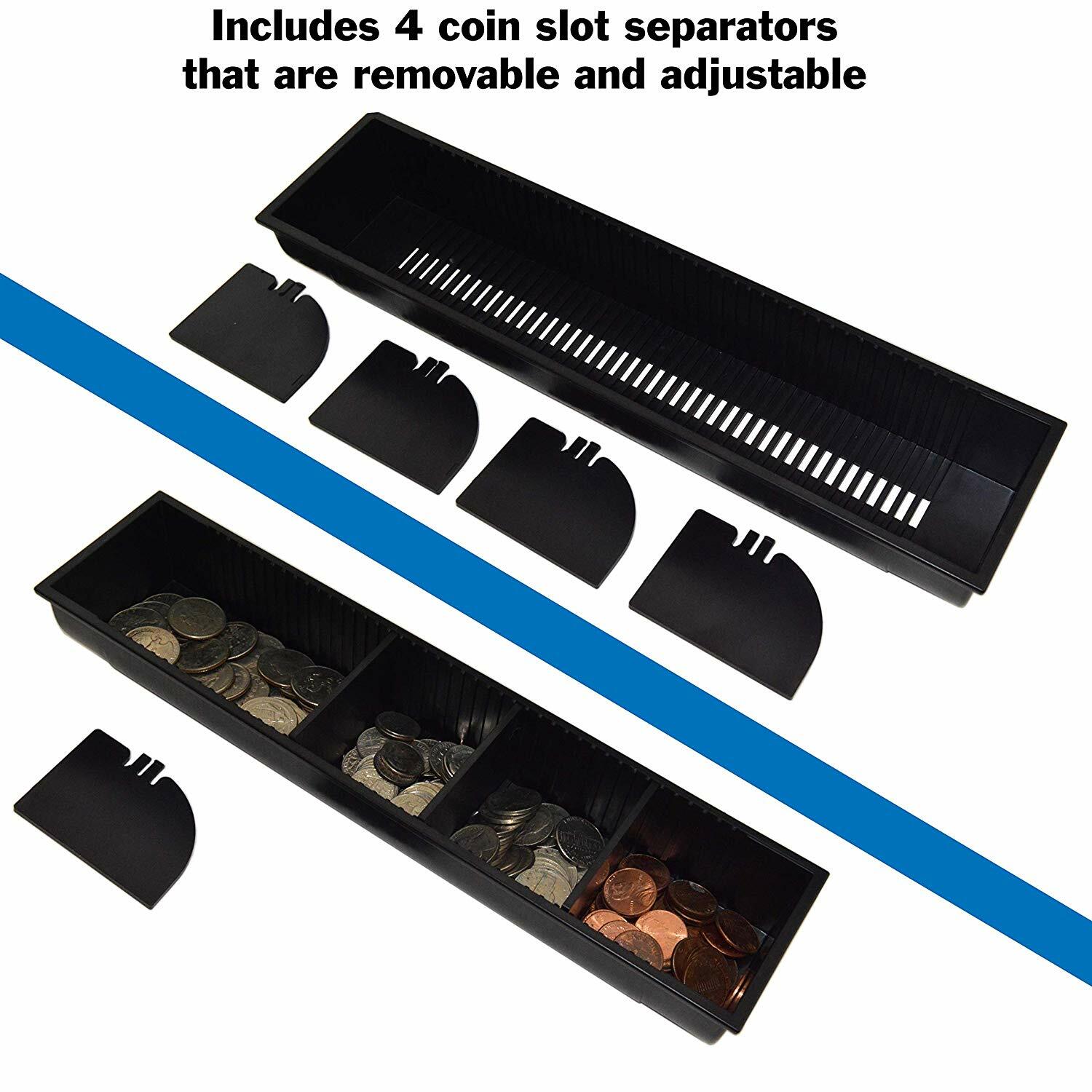 Durable Lightweight Cash Drawer with RJ12 POS Connection, 2 Keys Included