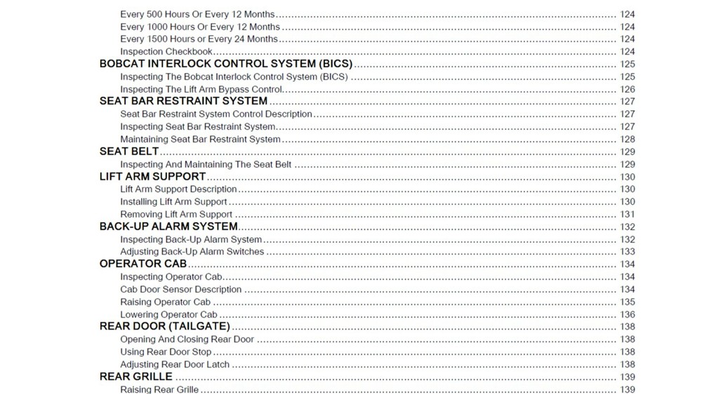 Bobcat S76 Skid Steer Loader Maintenance & Operation Manual (Reprint) 1