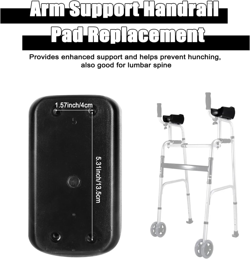 Rollator Armrest Pad,Universal Replacement Armrest Pads for Upright Walker,Er...