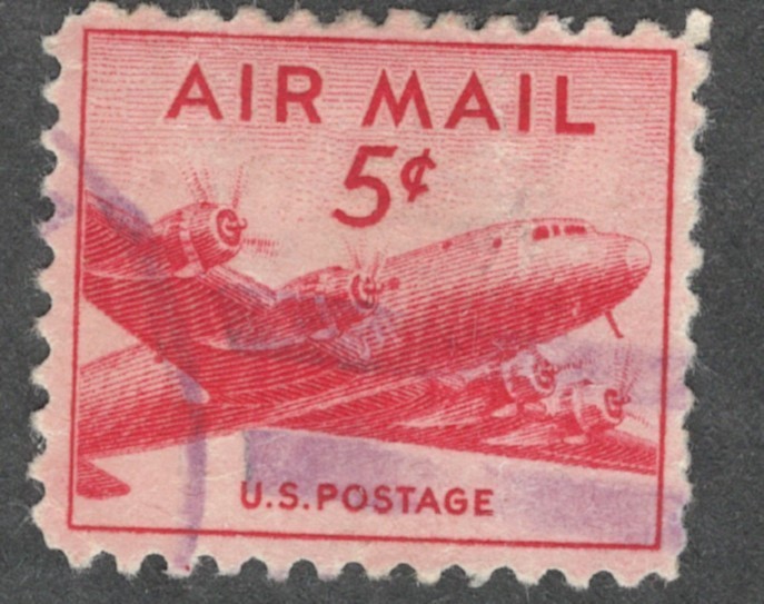 US. C33. 5c. DC-4 Skymaster. Used. 1947