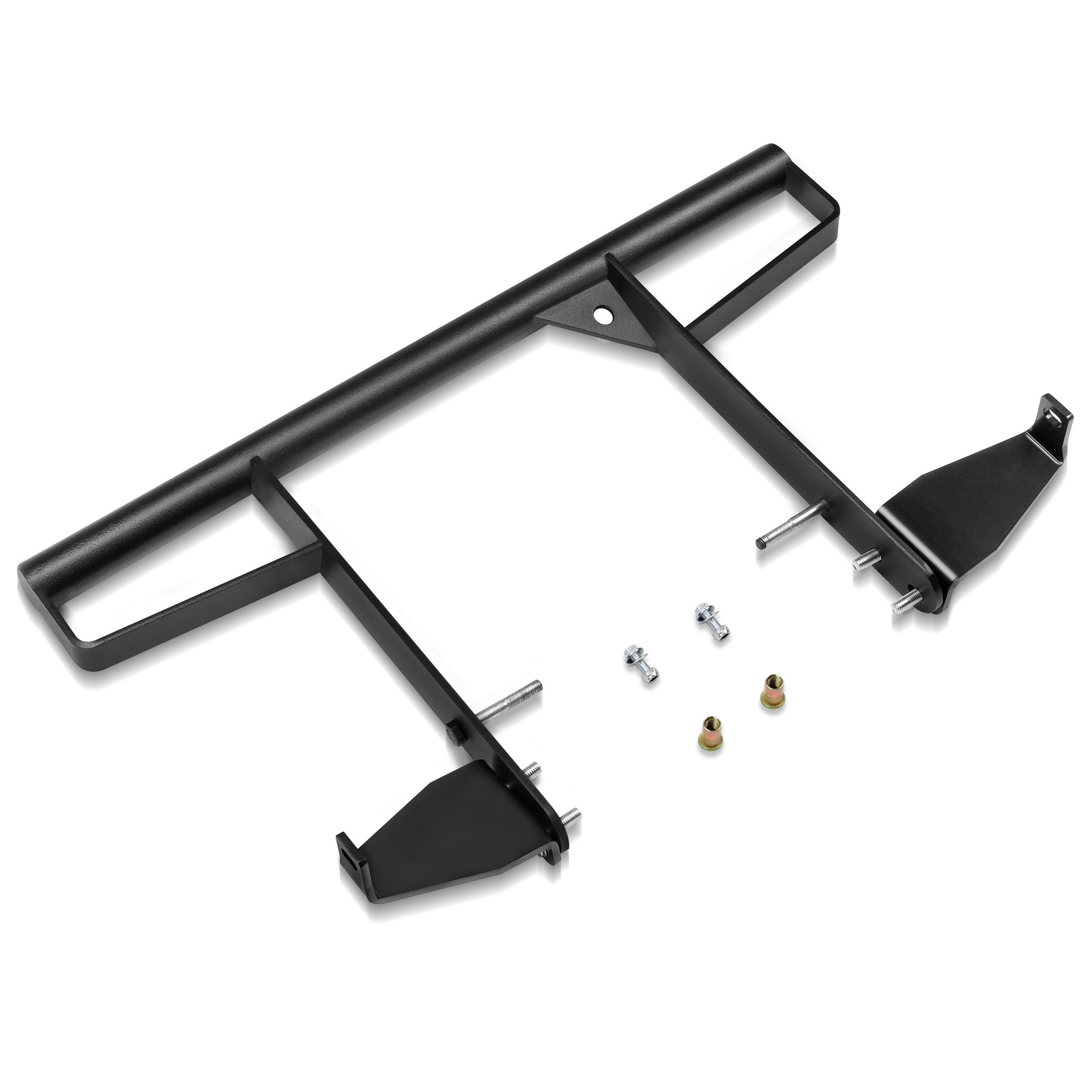 Rear Steel Wide Grab Bar Bumper For Yamaha 06-20 Raptor 700 700R YFM700 Black