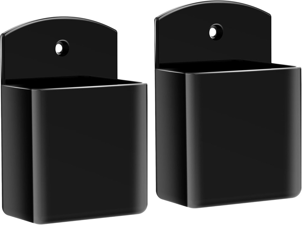 2PCS Wall Mounted Smart TV Remote Control HolderHome OfficeOrganizer StorageCase