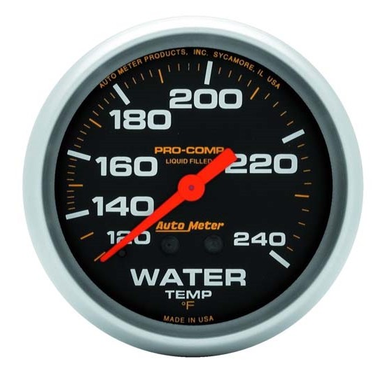 AutoMeter 5433 Pro-Comp Mechanical Water Temperature Gauge
