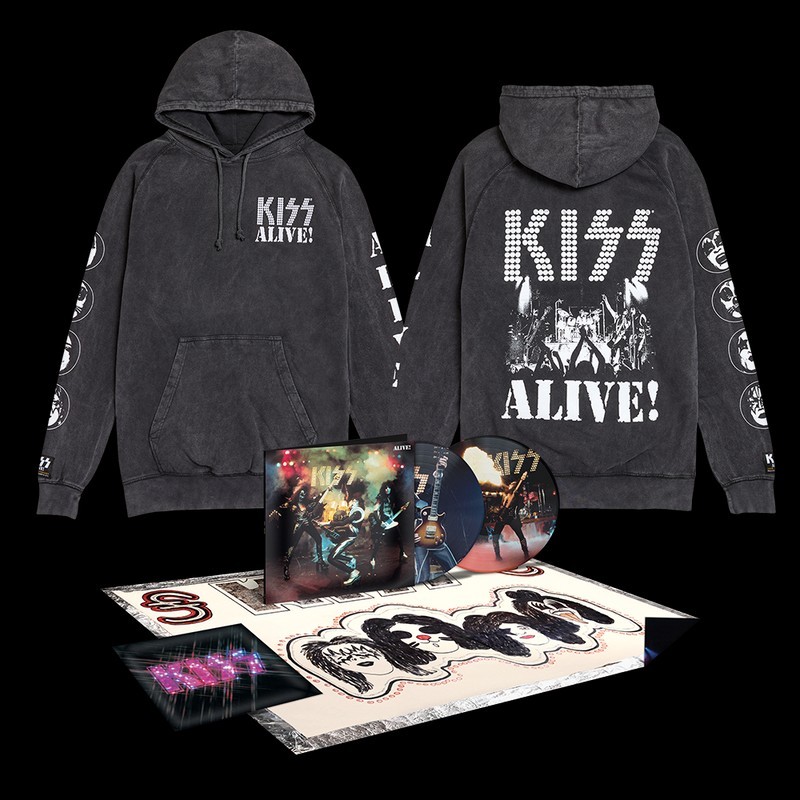 KISS Alive! 50th Anniversary Deluxe Picture Disc /1K + Sweatshirt M IN-HAND 🆕