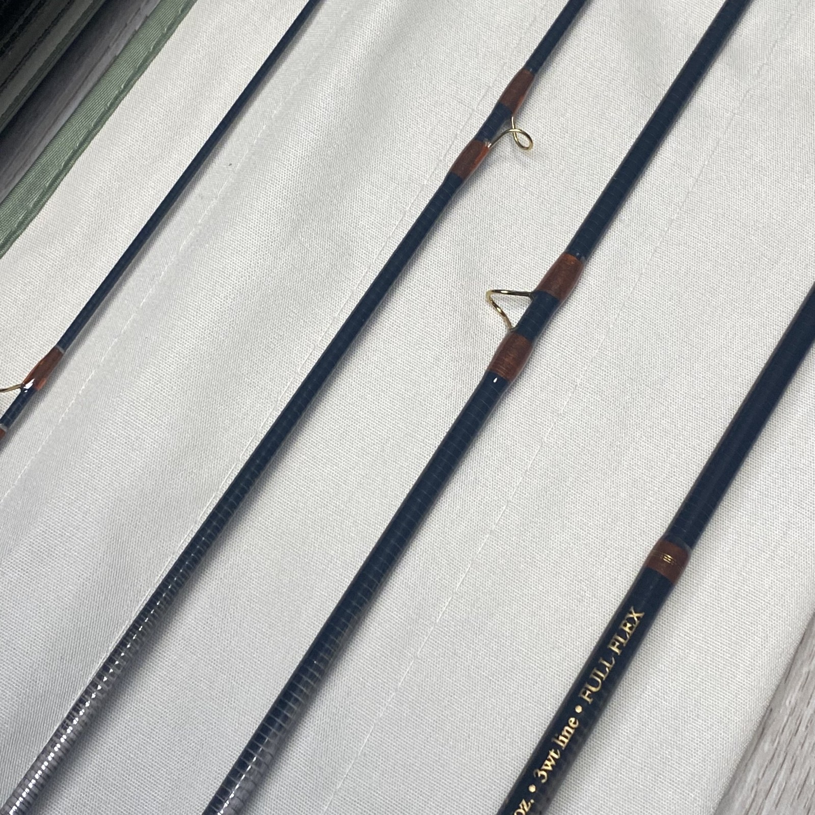 Orvis Superfine TOUCH 763-4 7’6” 3wt Fly rod w/Tube Case Sock Excellent++