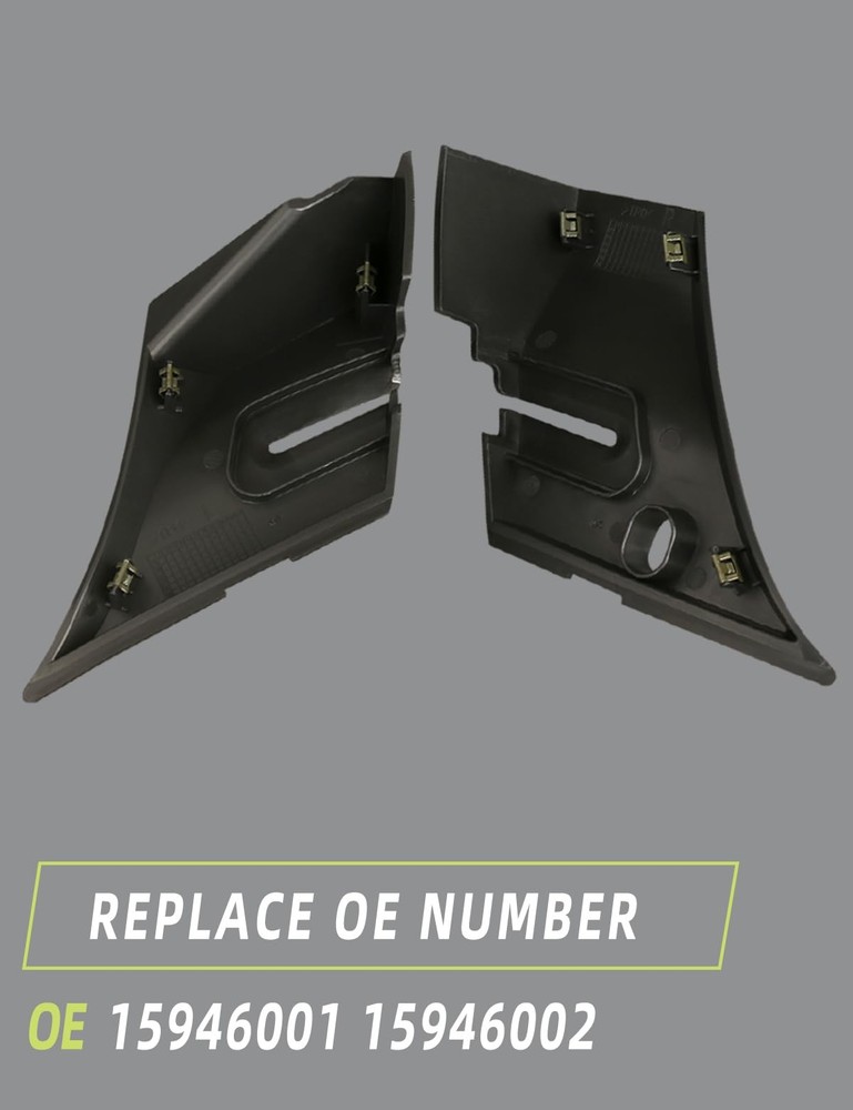 Windshield Wiper Cowl End Panel Compatible with Chevy Silverado