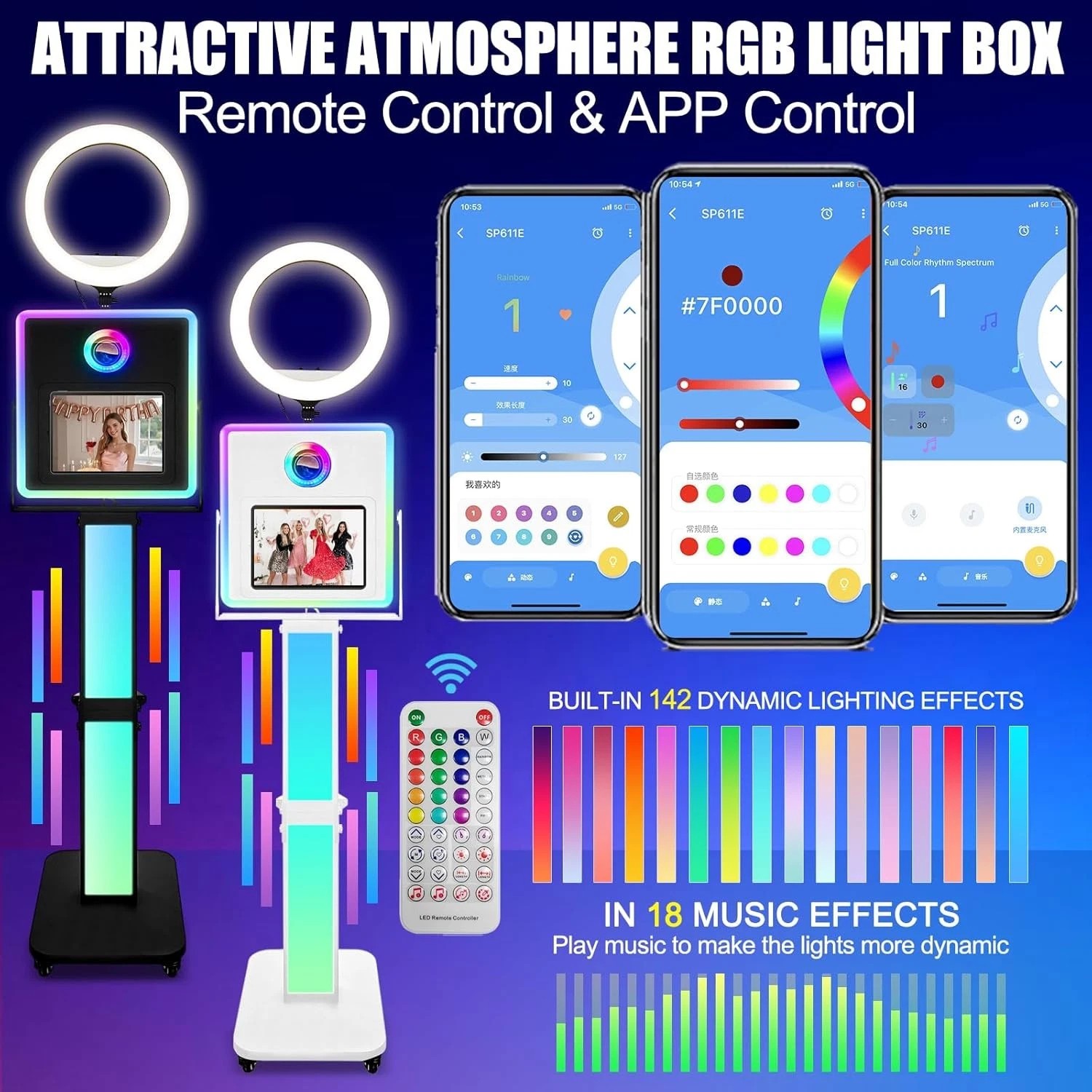 2 in 1 Photo Booth for iPad & Camera App Control for Easter Spring Party Events