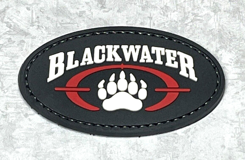 Blackwater Security Patch PVC Rubber Tactical Morale Black Water Patch
