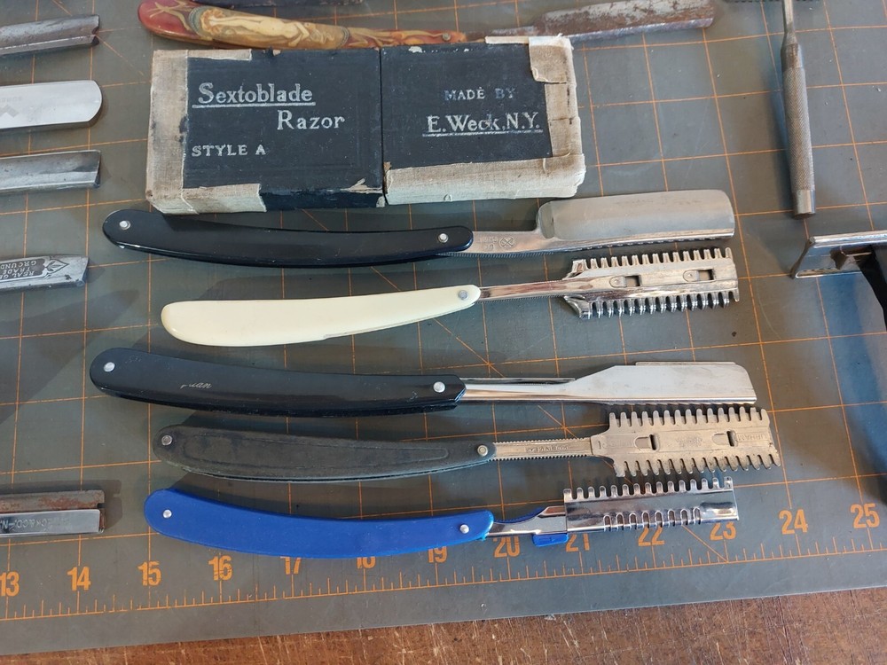 Vintage straight razors lot