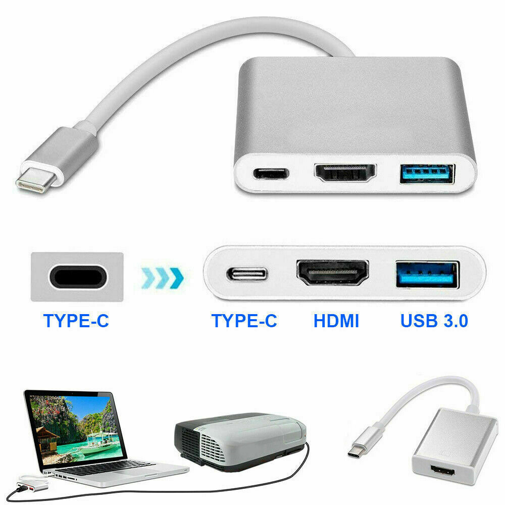 USB Type C to HDMI HDTV TV Cable Adapter Converter For USB-C Phone Tablet Lot