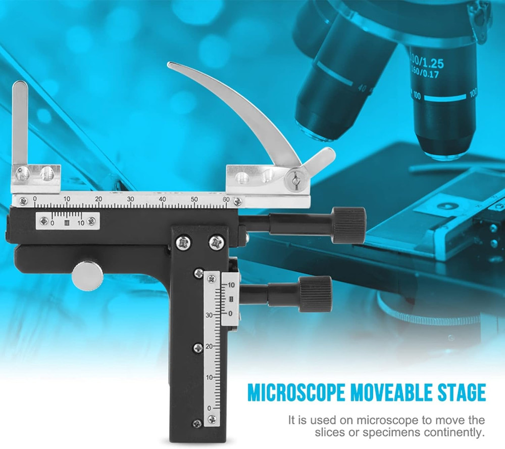 Microscope Moveable Stage Caliper Mechanical Stage Microscope, Professional Atta