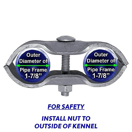 - Chain Link Fence Panel Clamps ~ Kennel Clamps: Qty 8 for 1 1-7/8" - 8 Pack