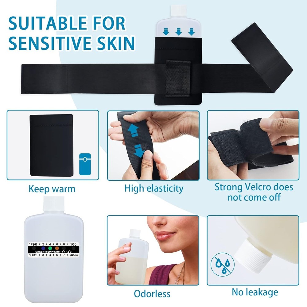 14 Pcs Urine Test Complete Kit Includes 2 Translucent Portable Travel Empty