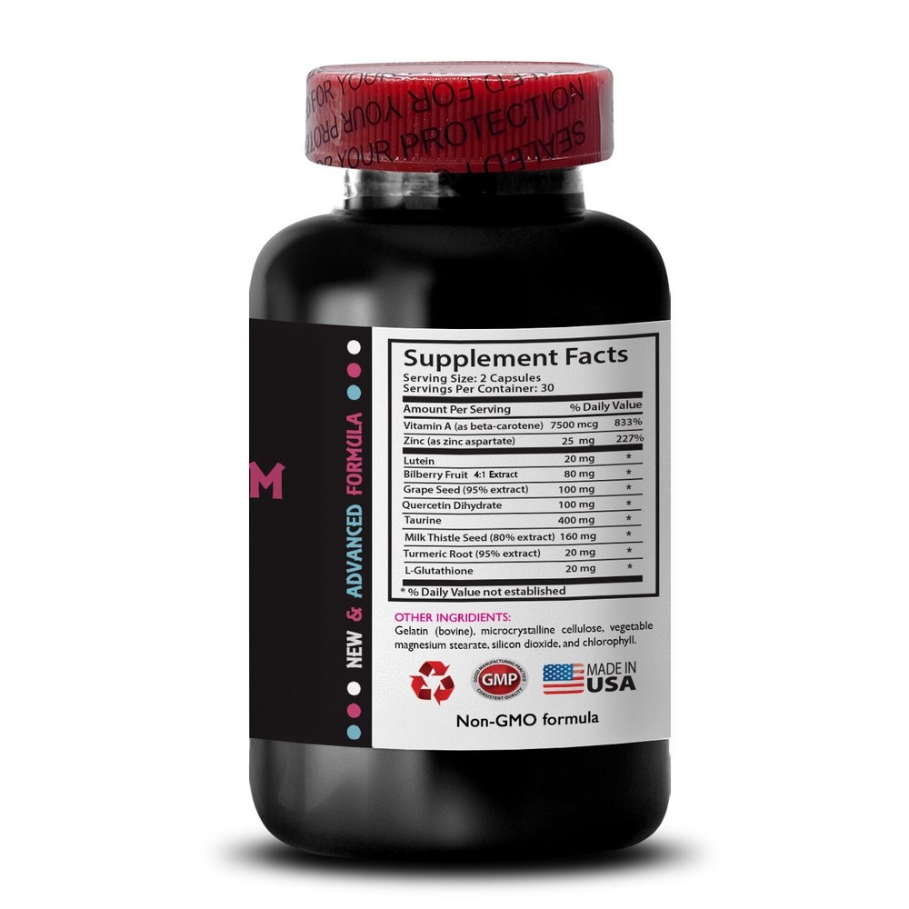 Grape seed extract for eyes - MAXIMUM VISION SUPPORT - Eye care 1Bot 60Caps