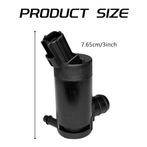 Windshield Washer Pump with Rubber Grommet, Replacement Windshield Washer 1PCS
