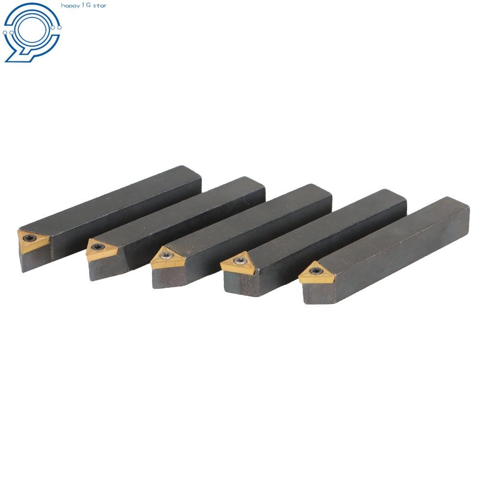 5 Pack 3/8" Carbide Indexable Turning Tool Lathe Tool Bit With Carbide Inserts