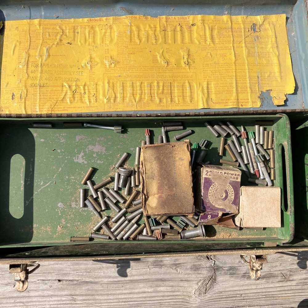 Vintage Remington Stud Driver Model 455 W/Case