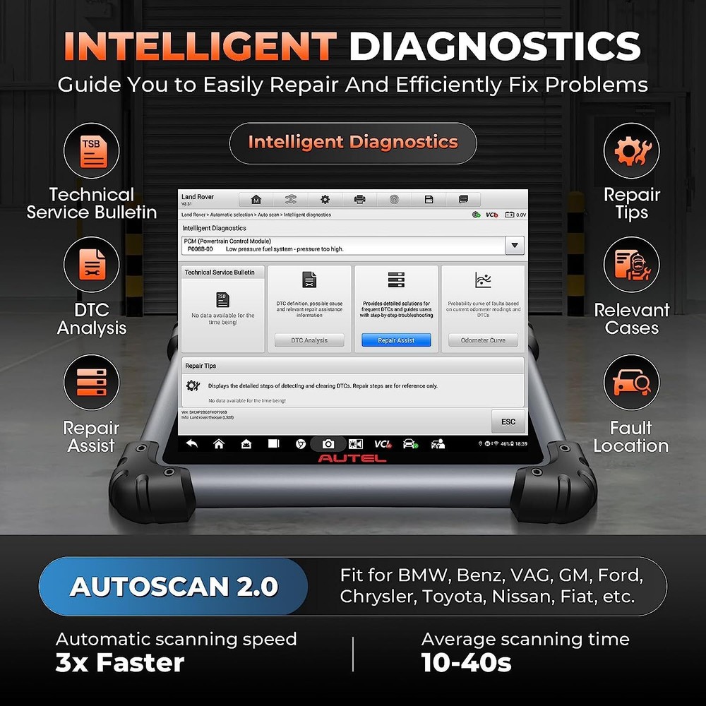 2023 Autel MaxiSys Elite II PRO as MS909 Diagnostic Scan Programming Key Coding