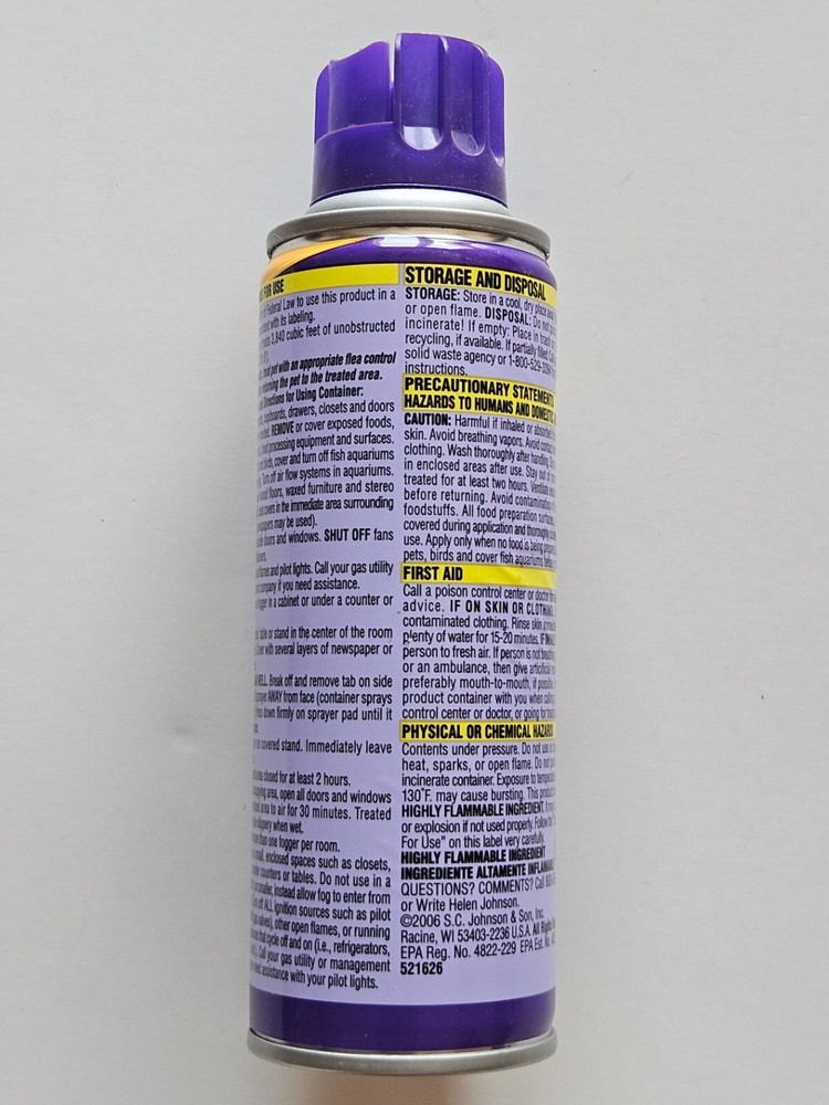 Raid Flea Killer Plus Fogger, 5 oz