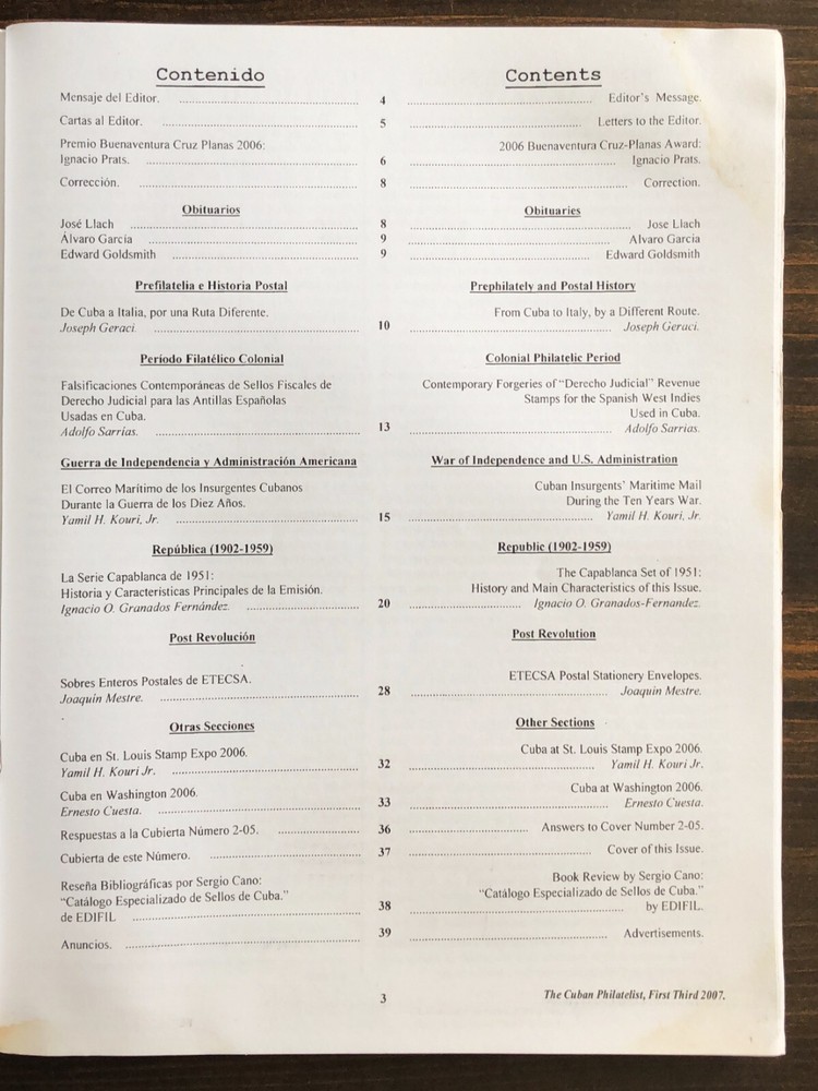 Cuban Philatelist Magazine - 2007 : Lot of 2