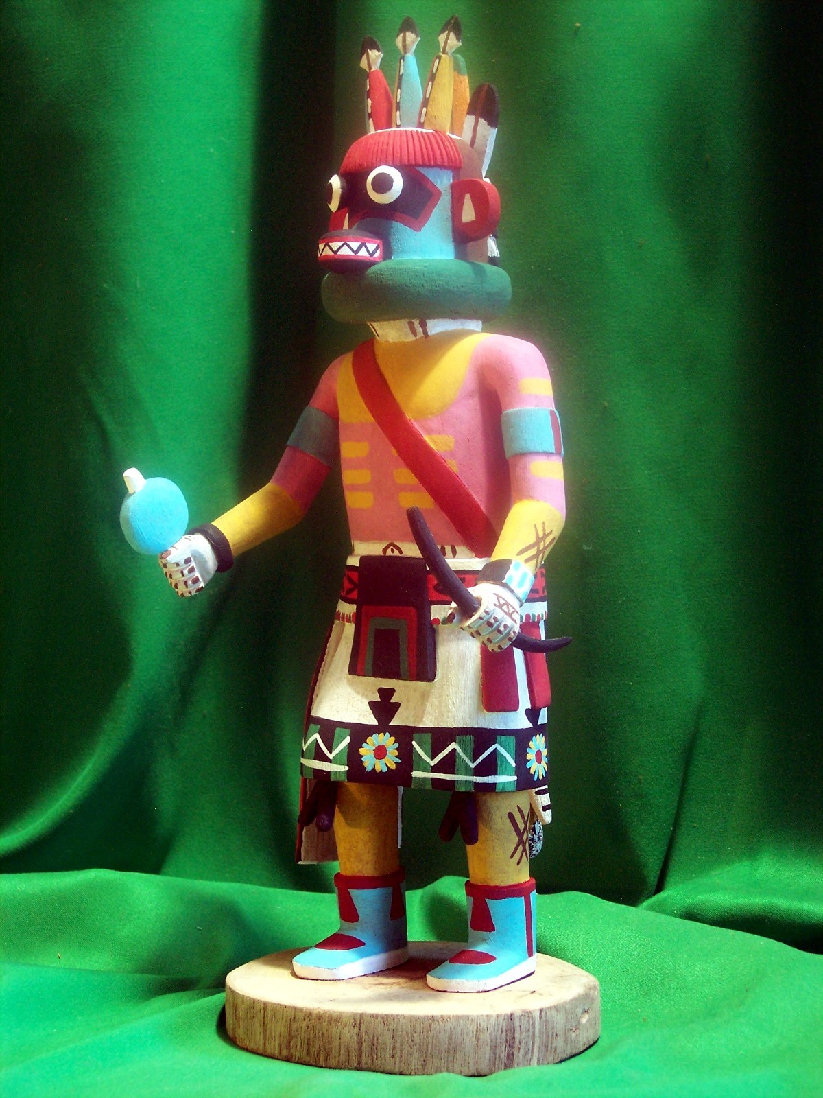 Hopi Kachina Doll - The 3-Horned Kachina by Conrad Torivio - Beautiful!