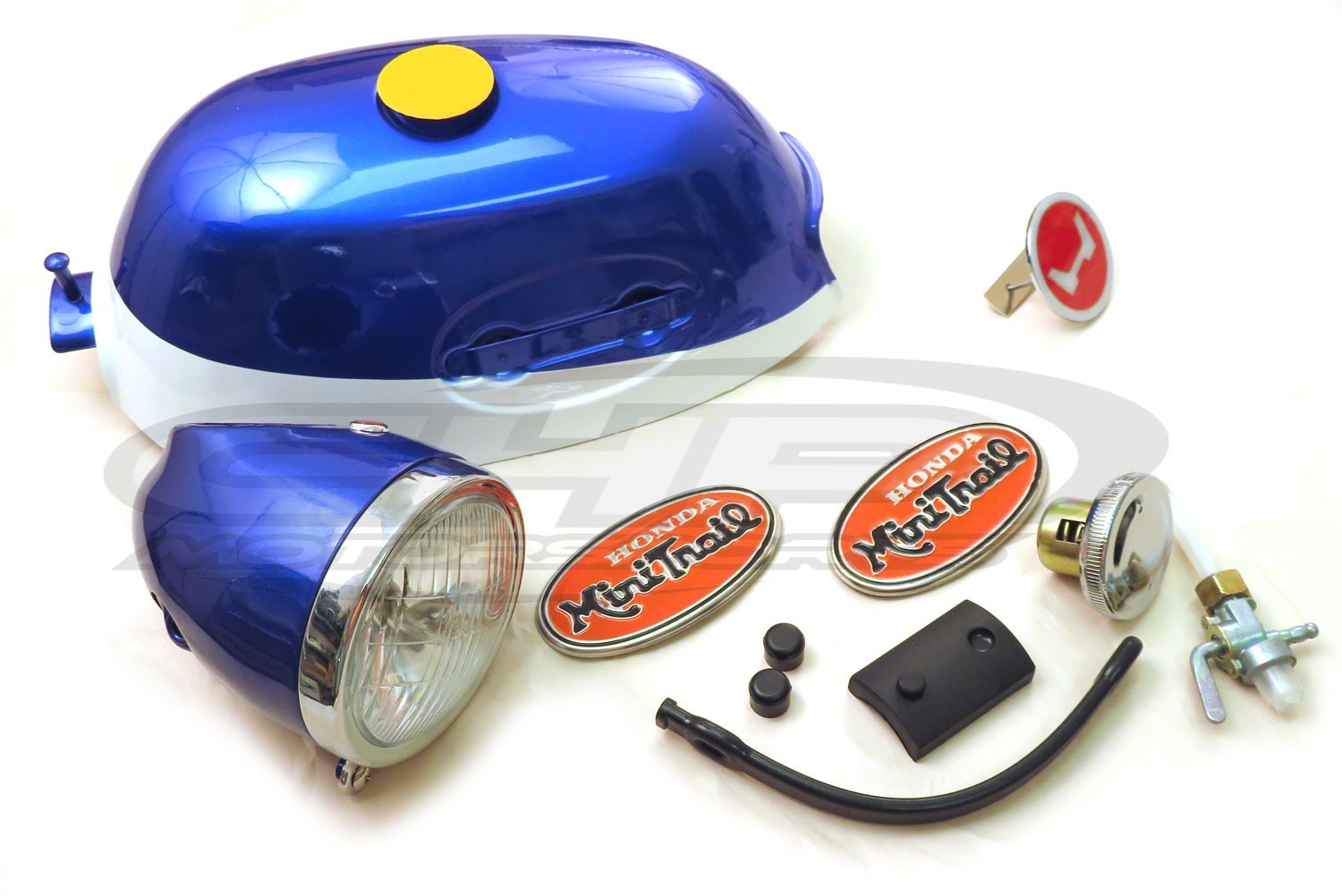 Tank and Headlight Kit, Honda Z50 K2, Blue/White
