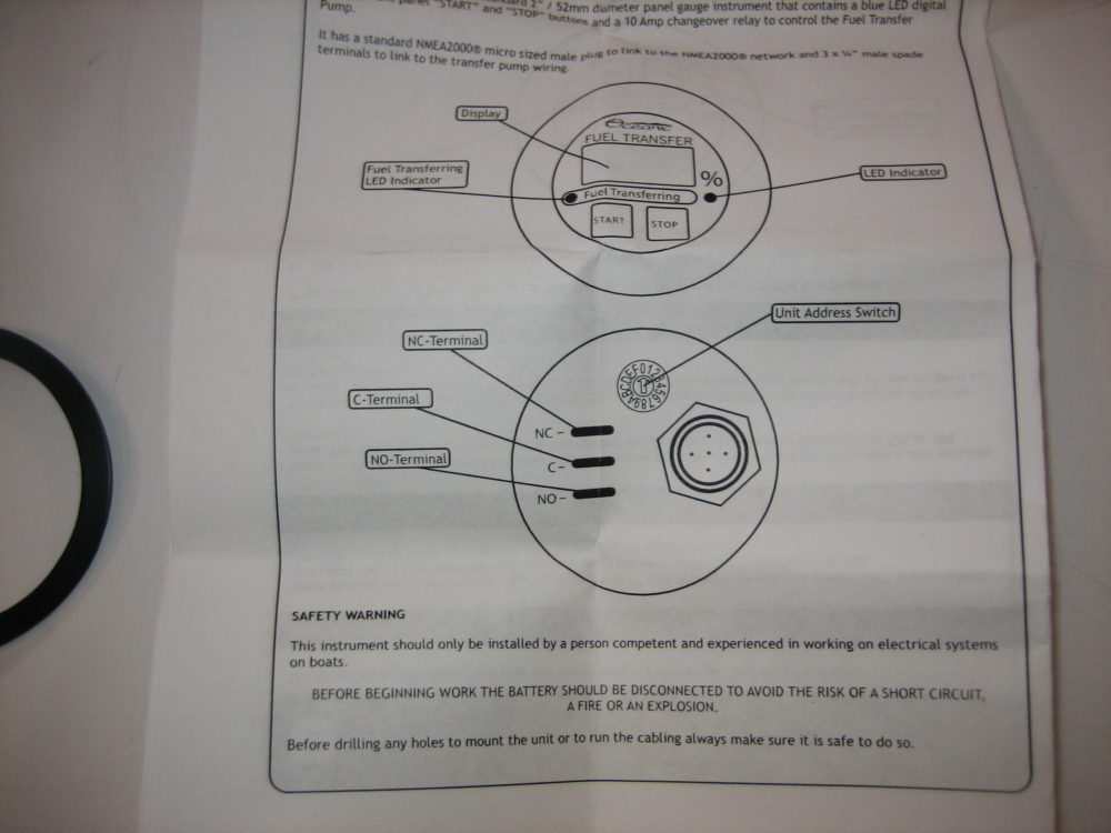 Offshore Dynamics/Oceanic Systems 3350-FTC NMEA 2000 Fuel Transfer Controller