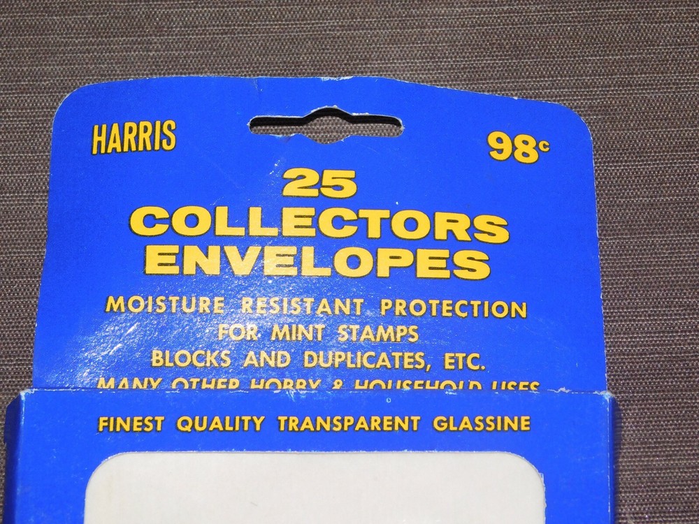 VINTAGE STAMP COLLECTING HARRIS 25 COLLECTORS ENVELOPES