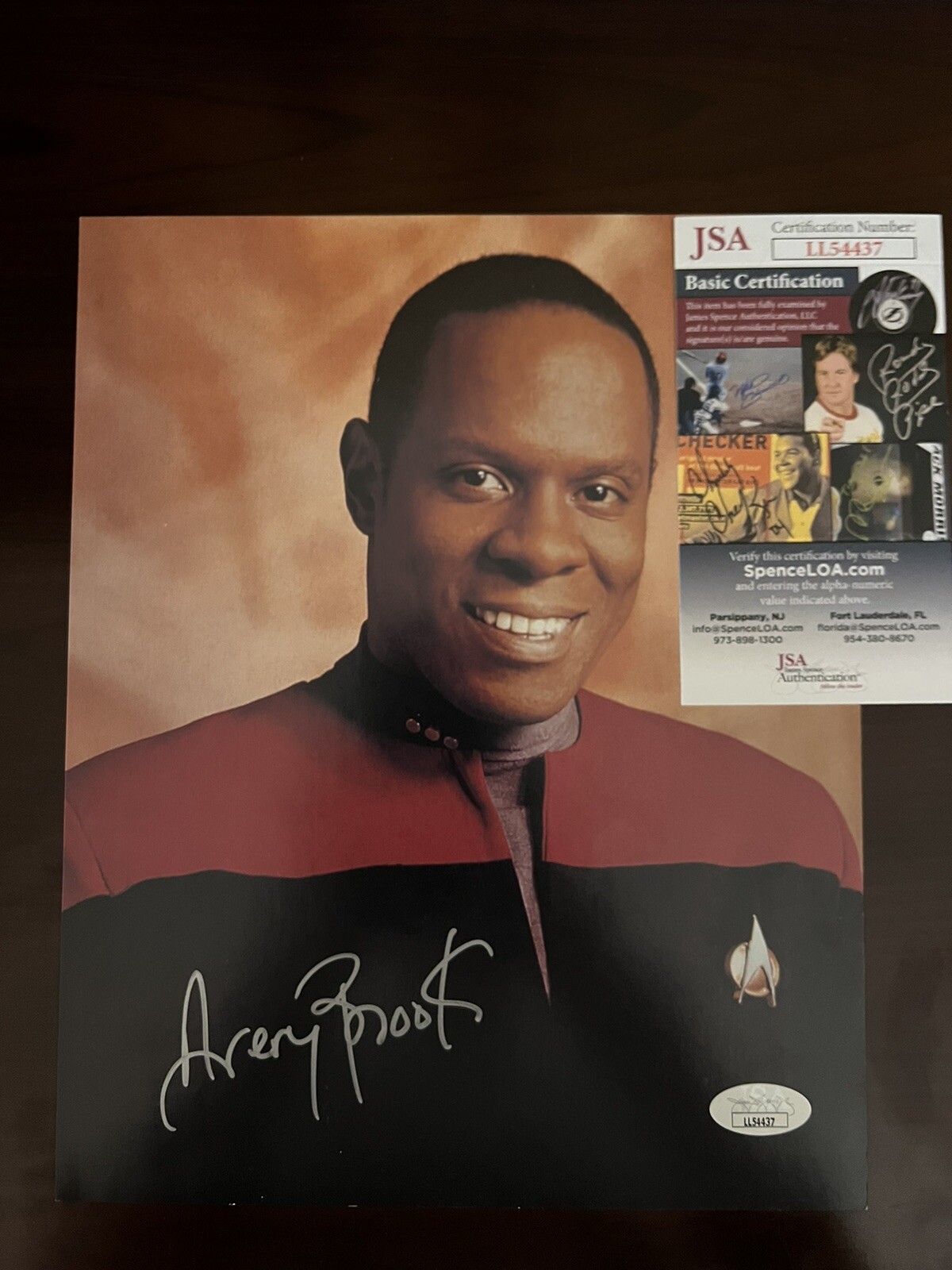 Avery Brooks "Sisko" Hand Signed in Person Autograph Star Trek DS9 RARE JSA COA