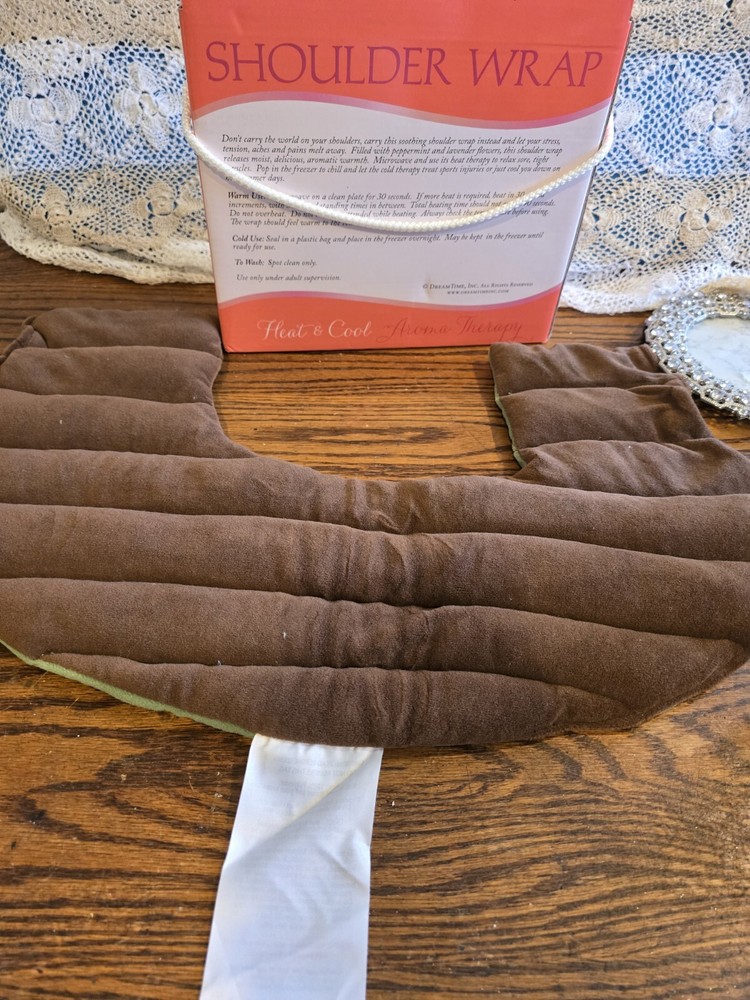 NIB Spa Comforts Aroma Therapy Shoulder Neck Heating Pad Wrap