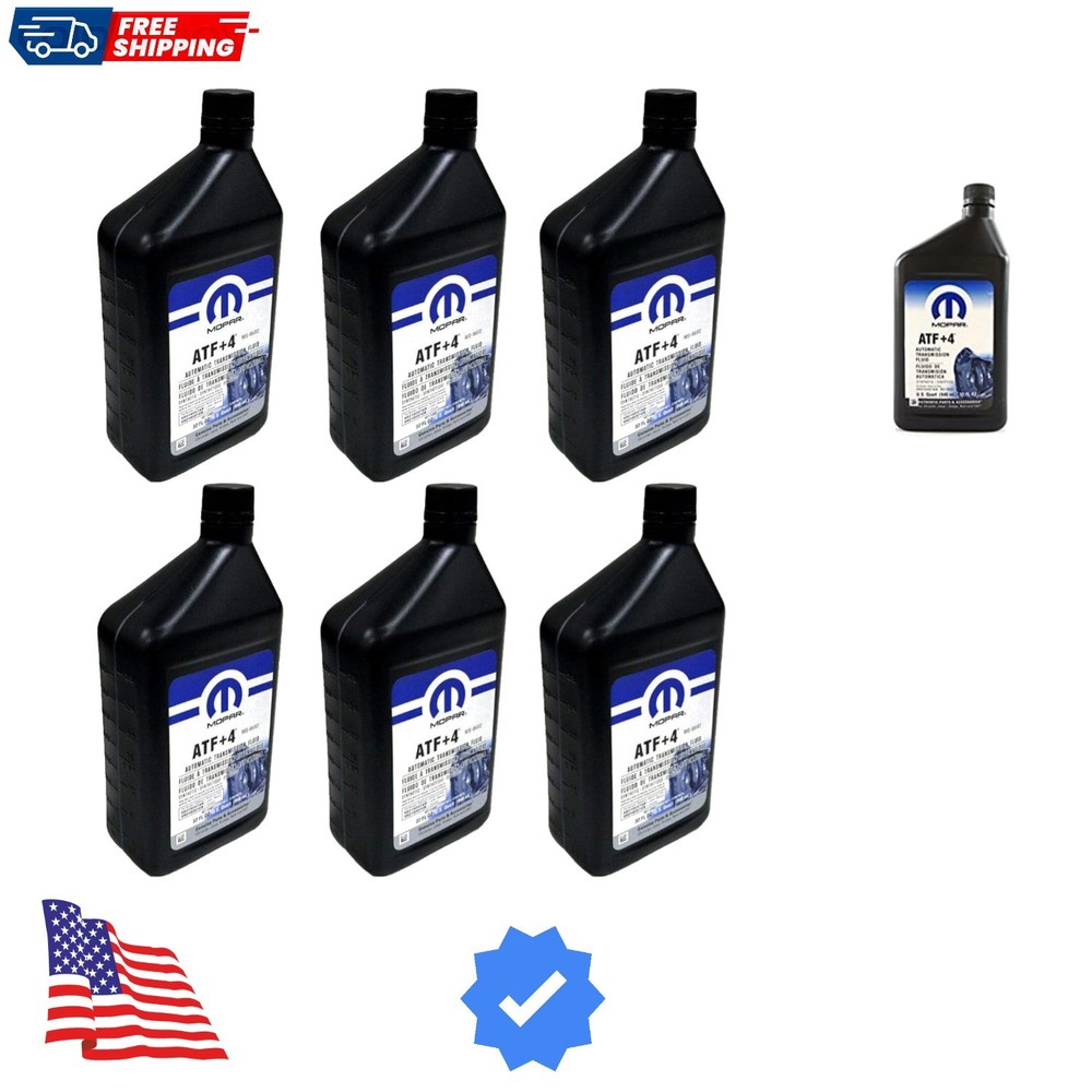 68218057AB ATF+4 Automatic Transmission Fluid, 1 Quart 6 Pack