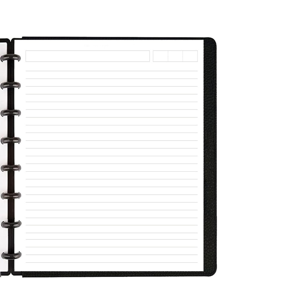 (2 Pack) A5 TUL Discbound 8Hole Junior Size 200Sheets, White